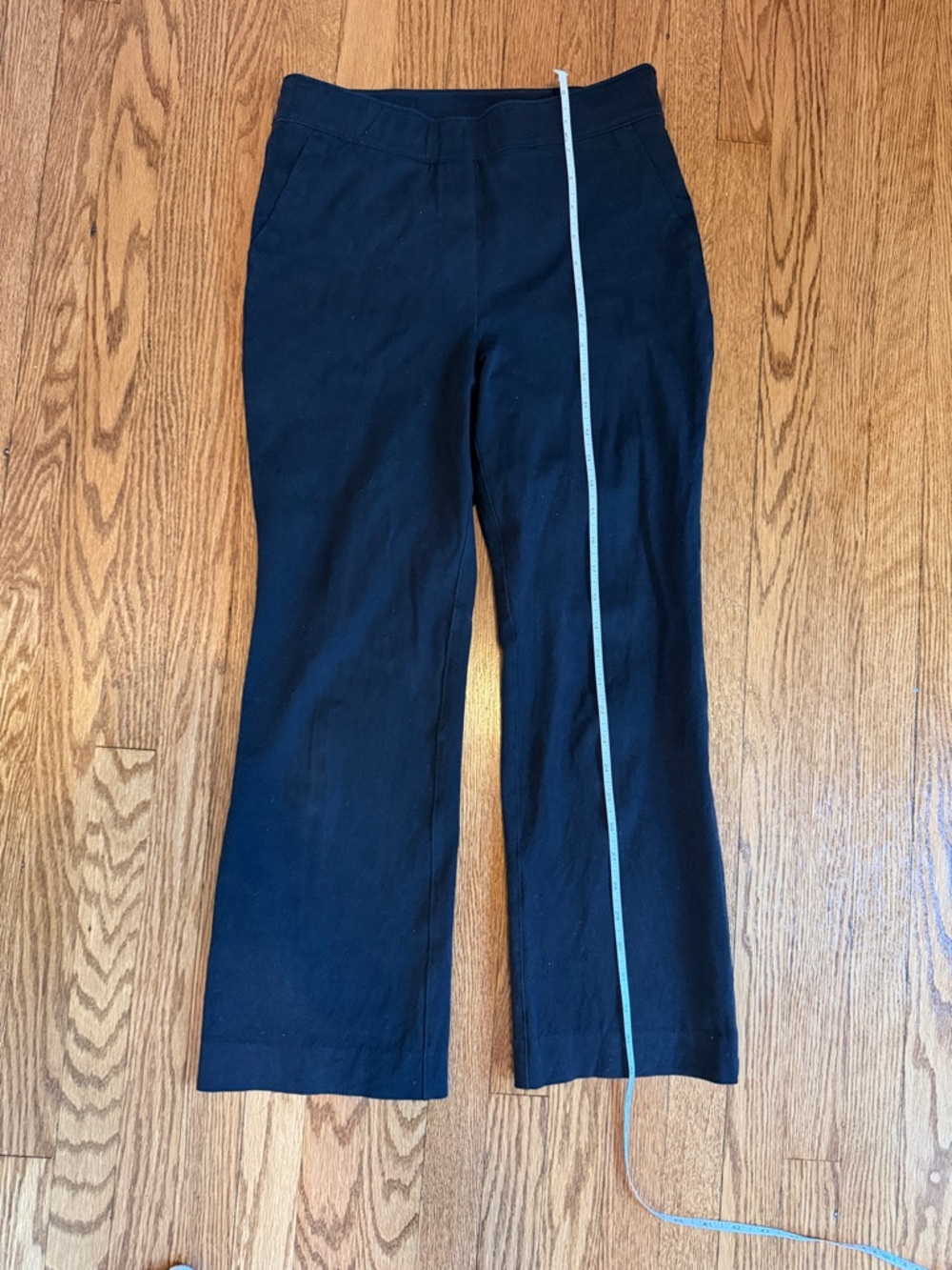 SPANX Black Straight-Leg cropped pants